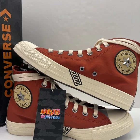 Converse Men’s A14838C NARUTO SHIPPUDEN 
CTAS HI
RITUAL RED/NATURAL IVORY Sneakr - Picture 13 of 16